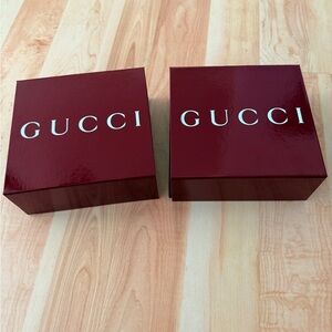 2x GUCCI boxes, empty, belt, New